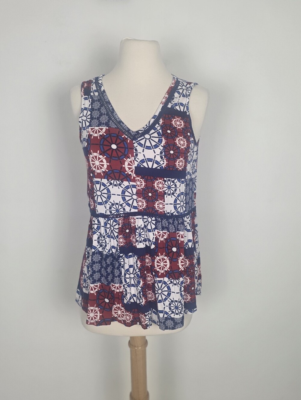 Cupio Babydoll Tank -  Nautical - S